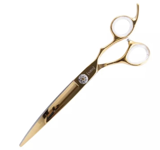 Picture of DezynaDog Aureus Gold Curved Scissor